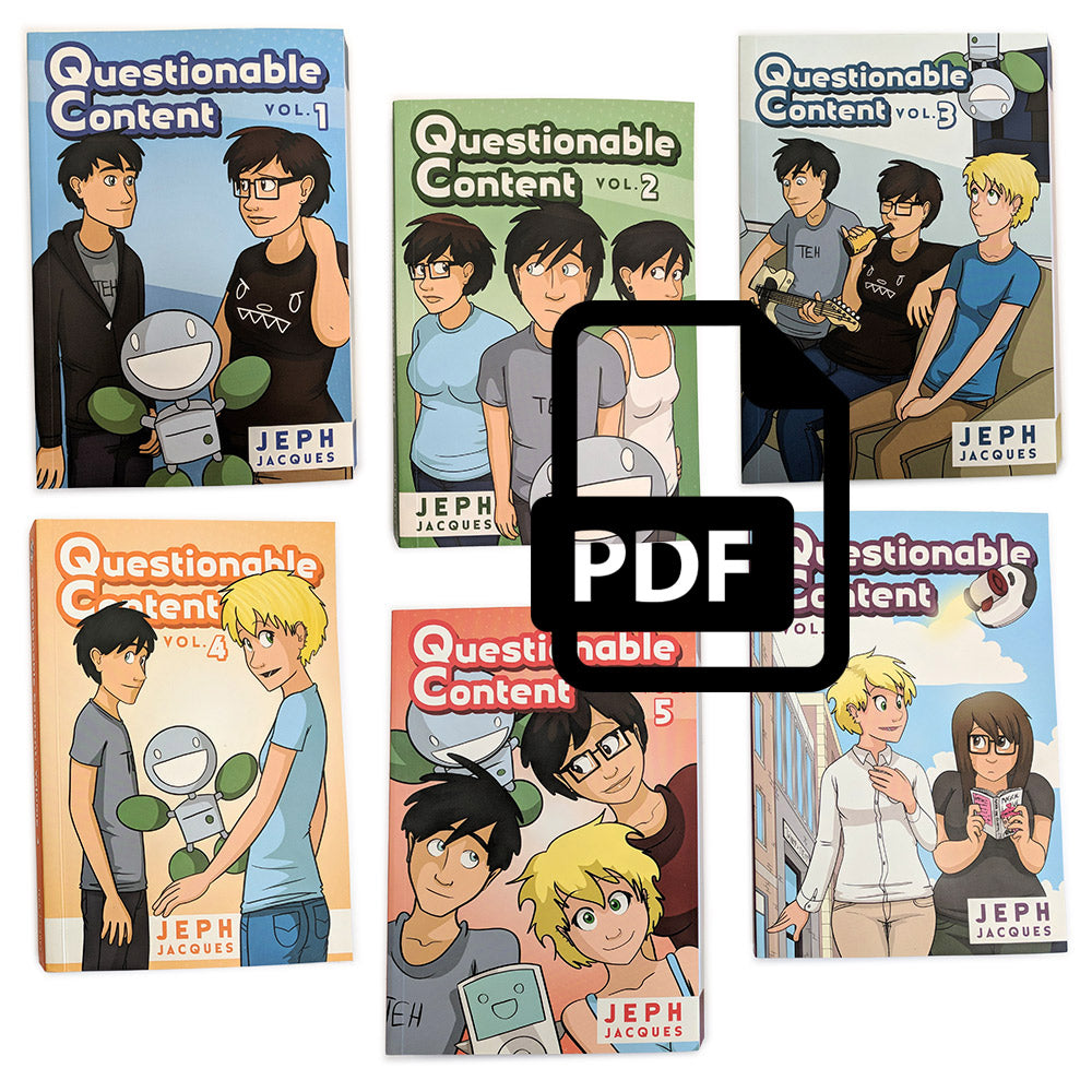 Questionable Content Book Combos! Books Brunetto All Six PDFs!  