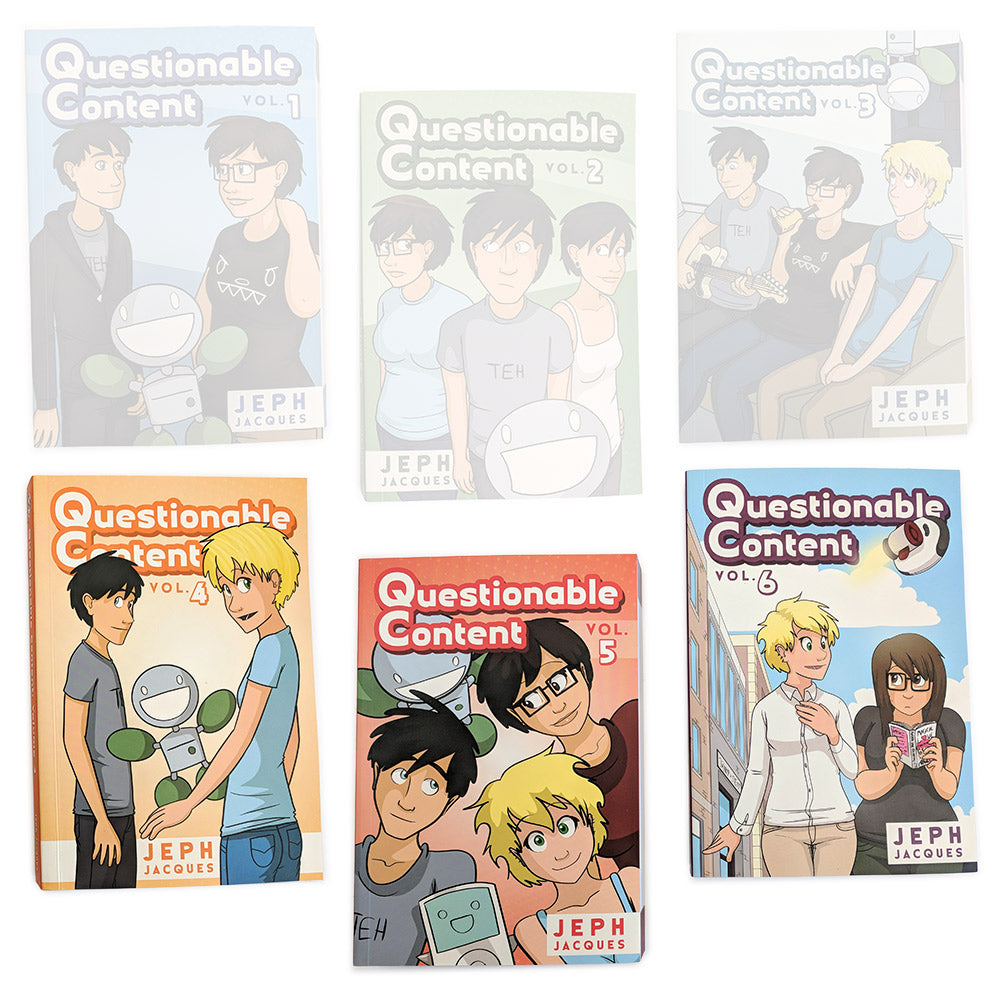 Questionable Content Book Combos! Books Brunetto Four through Six  