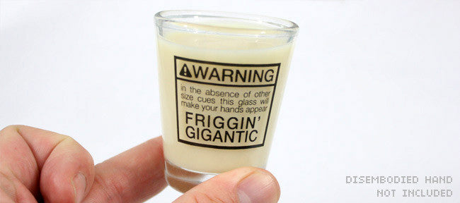 Gigantic Hands Shot Glass Liquid Holders Bargainmugs   