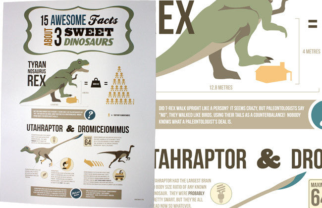 15 Awesome Facts... Poster ON SALE, $10!!! Art Cyberduds   