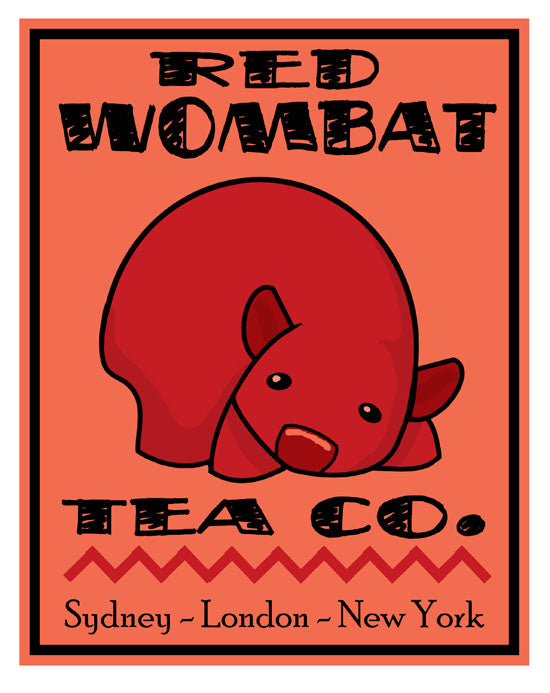 Red Wombat Tea Company Prints Art Cyberduds Red Wombat Tea Co. - 11x14  