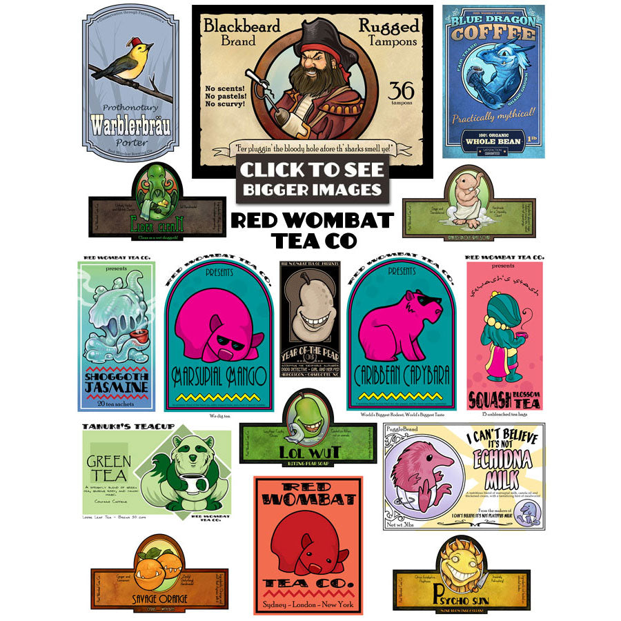 Red Wombat Tea Company Prints Art Cyberduds   