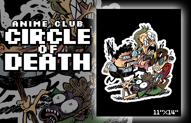 Anime Club Circle of Death Print Art Cyberduds   