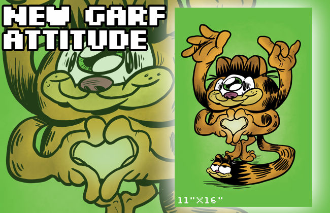 New Garf Attitude Print Art Cyberduds   