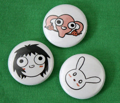 Sarah's Scribbles Button Set Pins and Patches BusyBeaver   