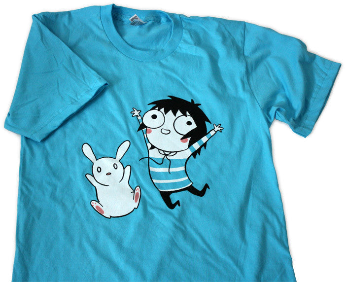 Sarah's Scribbles Jumpin' Shirt (Turquoise) Shirts Brunetto   