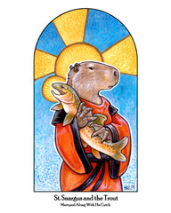 Animal Saints Prints Art Cyberduds Saint Nargus - 11x17  