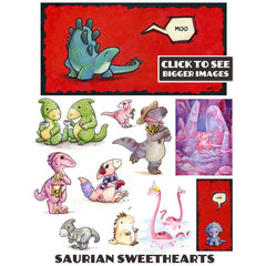 Saurian Sweethearts Prints Art Cyberduds   