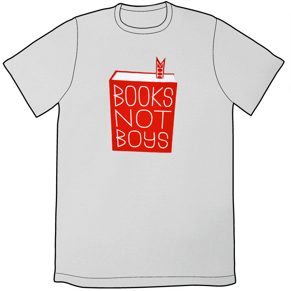 Books Not Boys Shirt Shirts Brunetto Mens/Unisex Small  