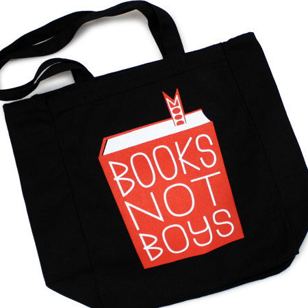 Books Not Boys Tote Bags Brunetto   