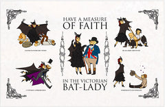 Victorian Bat Lady Print Art Cyberduds   