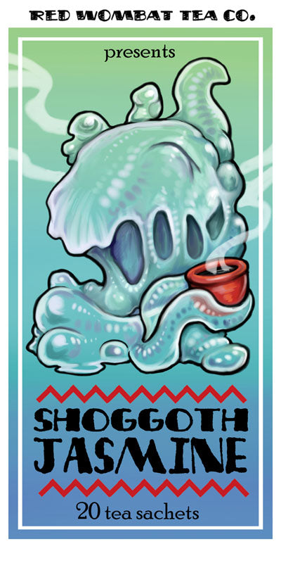 Red Wombat Tea Company Prints Art Cyberduds Shoggoth Jasmine - 11x22  