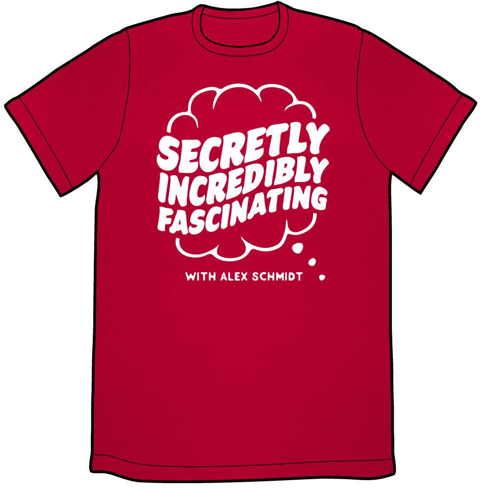 Secretly Incredibly Fascinating Logo Shirt Shirts Cyberduds Red Unisex Medium 
