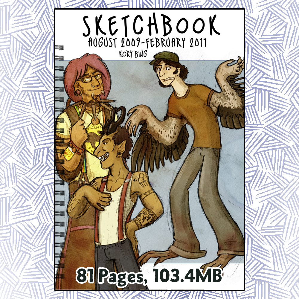 Skin Deep Sketchbook PDFs Books Kori Bing Sketchbook 3: $5  