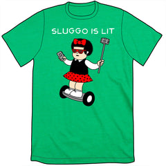 Sluggo Is Lit Shirt Shirts clockwise Unisex Small Kelly Green 