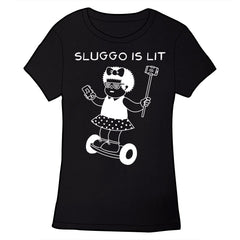 Sluggo Is Lit Shirt Shirts clockwise Ladies Small Goth Reversed Black 