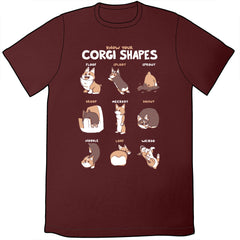 Know Your Corgi Shapes Shirts and Posters Shirts Brunetto Mens/Unisex Small  