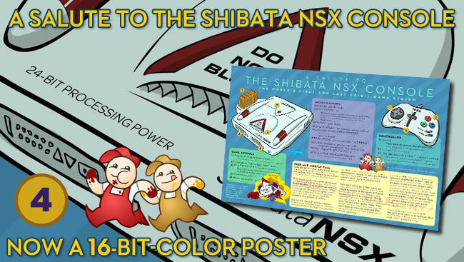 Shibata NSX Console Poster Art Cyberduds   