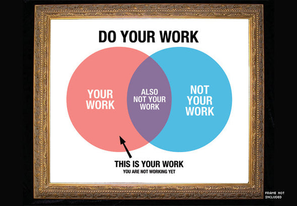 Do Your Work Poster Print Art Cyberduds   