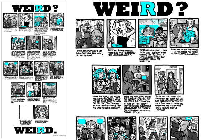 Subnormality Weird Print (12x24) Art Cyberduds   