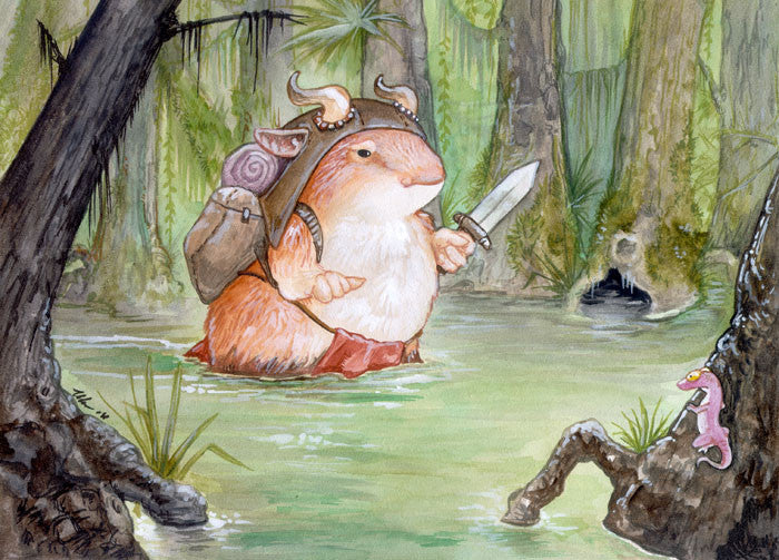 Hamster Art Prints Art Cyberduds Swamp - 12x16 ($14)  