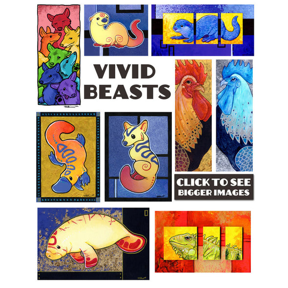 Vivid Beasts Prints Art Cyberduds   