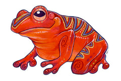 Fabulous Frogs Prints Art Cyberduds Vivid Frog - 9x12 ($10)  