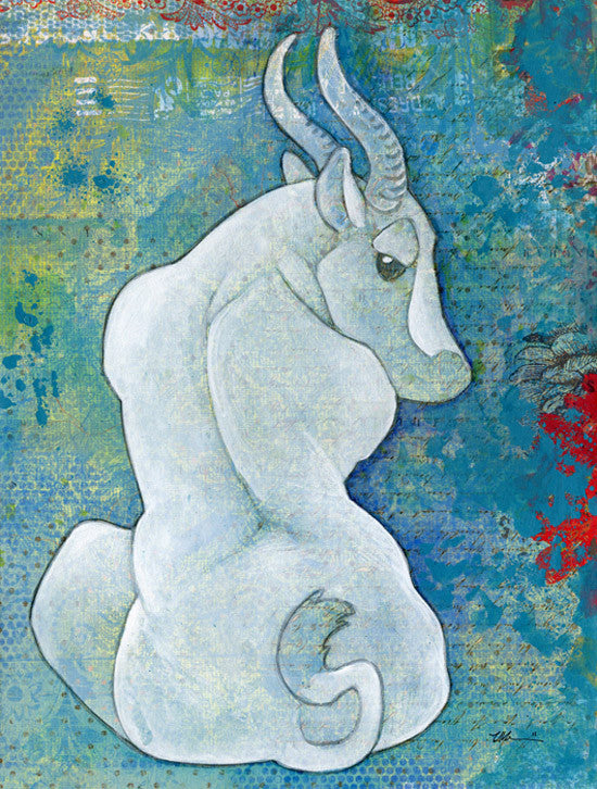 Pale Beasts Prints Art Cyberduds White Antelope - 11x14 ($14)  