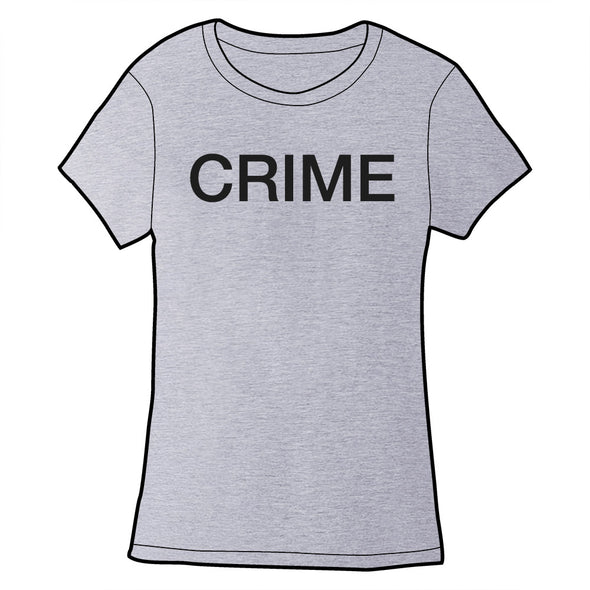 Crime Shirt Shirts Brunetto Heather LightGray Ladies Small 