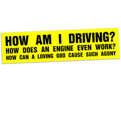How Am I Driving Stickers and Magnets Stickers Stickermule   