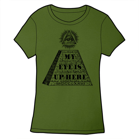 My Eye is Up Here Shirt Shirts Cyberduds Ladies Small  