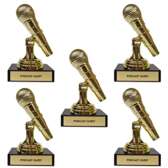 Podcast Guest Trophy Trophy Crown Five Trophies ($50)  