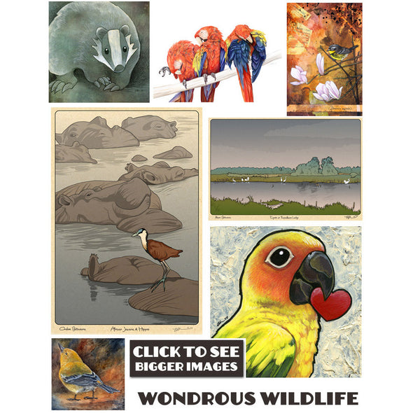 Wondrous Wildlife Prints Art Cyberduds   