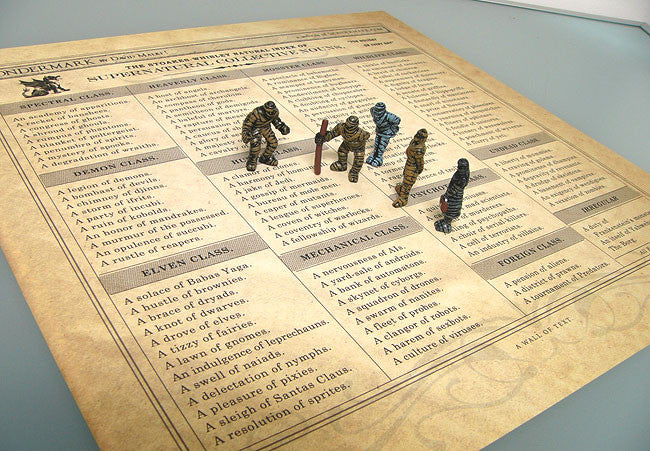 collective noun for monsters Supernatural Collective Nouns Poster – TopatoCo