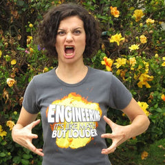 Engineering: It's Like Math But Louder Shirt (by Wondermark) Shirts Brunetto   