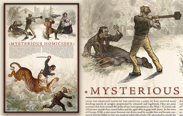 Mysterious Homicides Poster Art Cyberduds   
