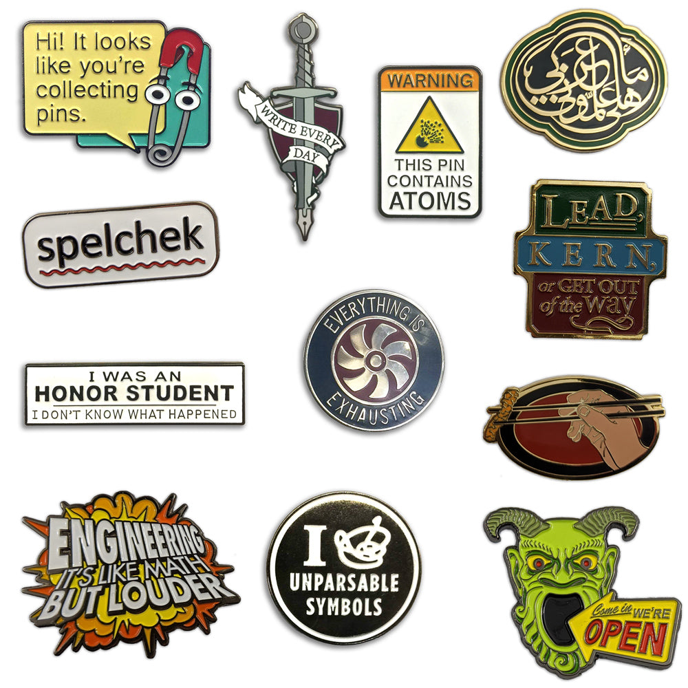 Wondermark Enamel Pins | SERIES 1 Pins and Patches Wondermark