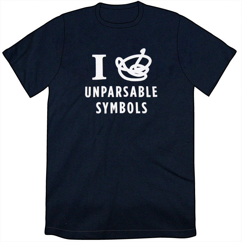 Unparsable Symbols Shirt (by Wondermark) Shirts Brunetto   