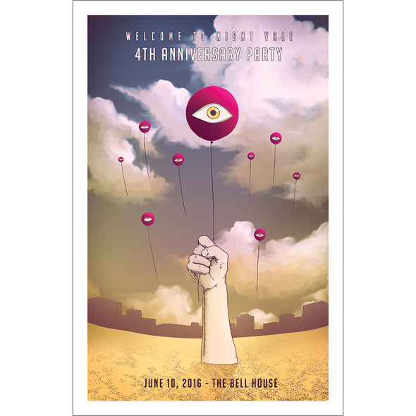 Welcome to Night Vale 4th Anniversary Print *LAST CHANCE* Art Cyberduds   