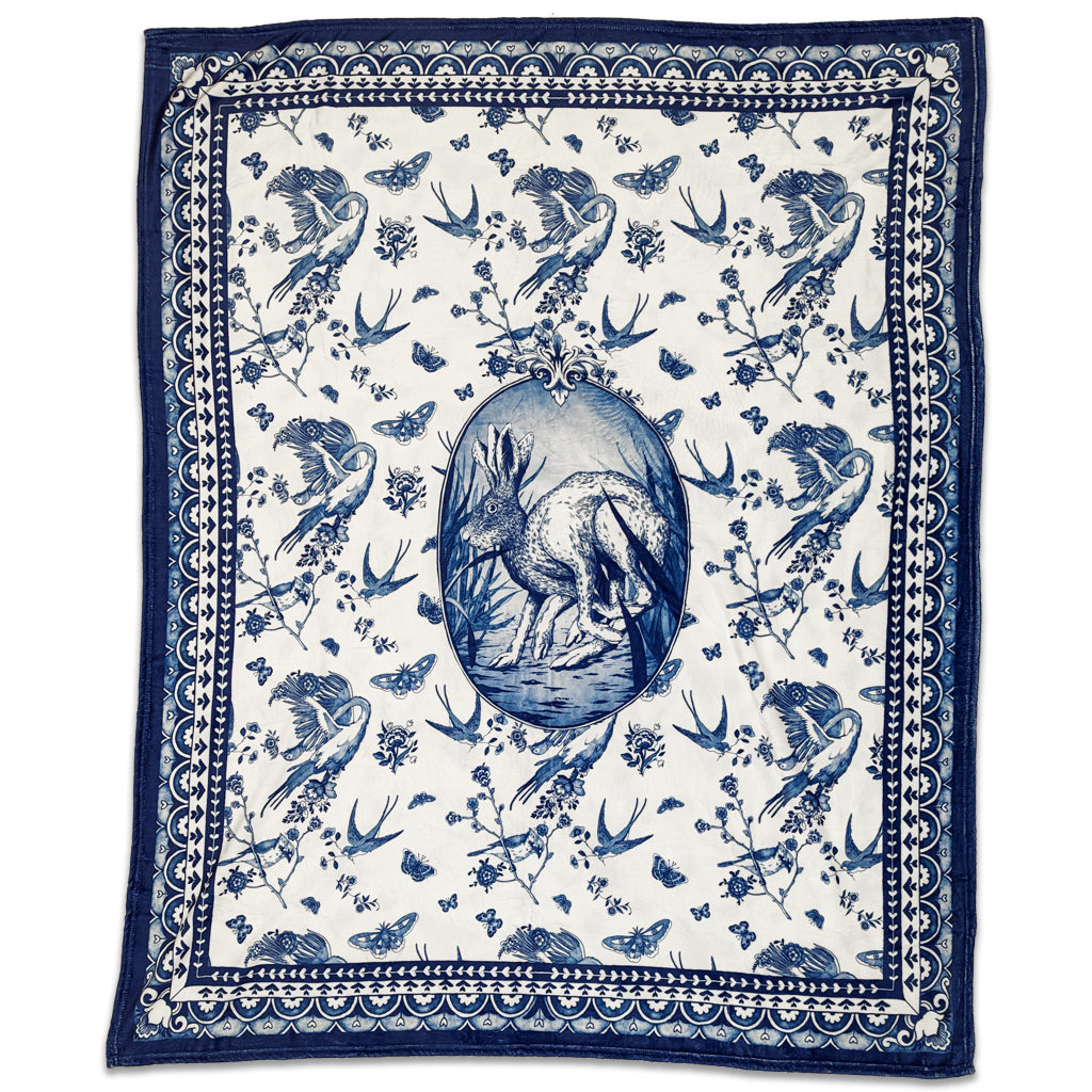 Delft Rabbit Blanket Accessories Shirley   