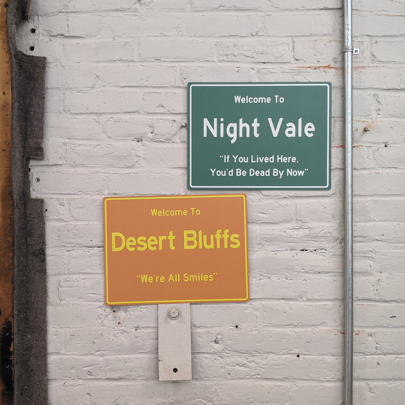 Welcome to Night Vale Road Signs Art signs.com   