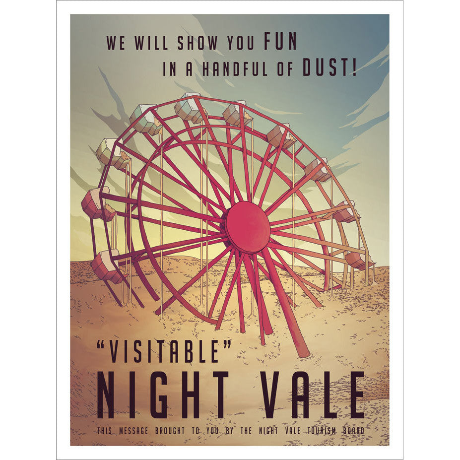 Night Vale Tourism Board Poster Art printplace   