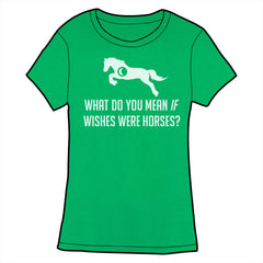 IF Wishes Were Horses Shirt *LAST CHANCE* Shirts Brunetto Fitted Small  