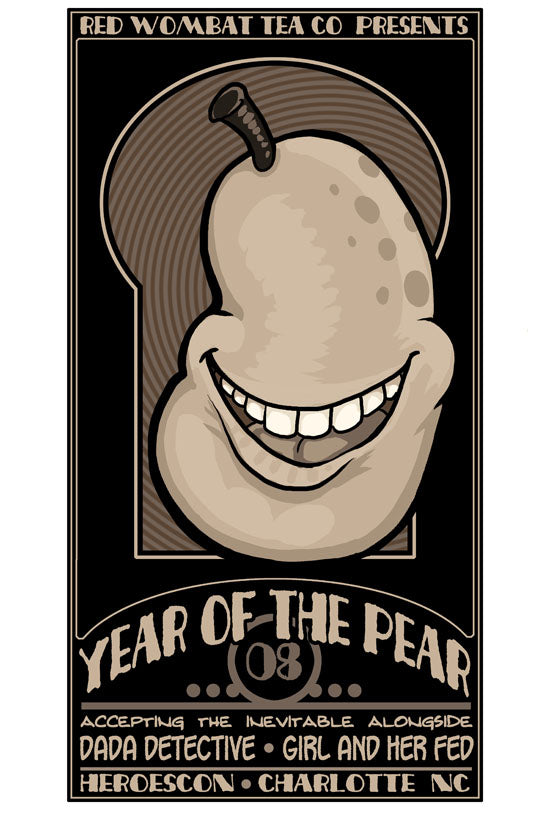 Red Wombat Tea Company Prints Art Cyberduds Year of the Pear - 12x18  