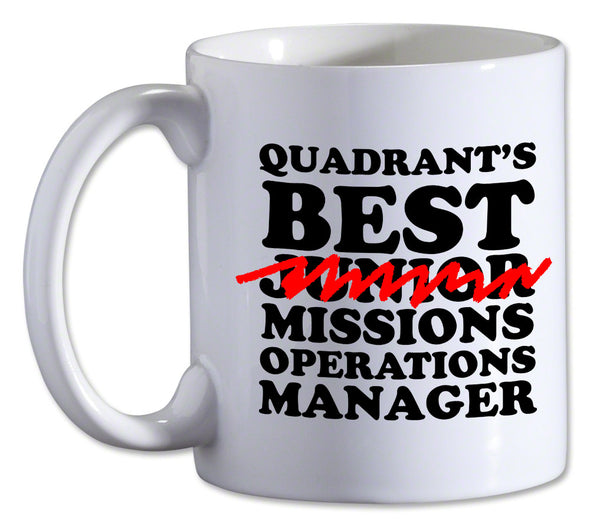 Quadrant's Best Mission Operations Manager Mug! Liquid Holders TopatoCo   